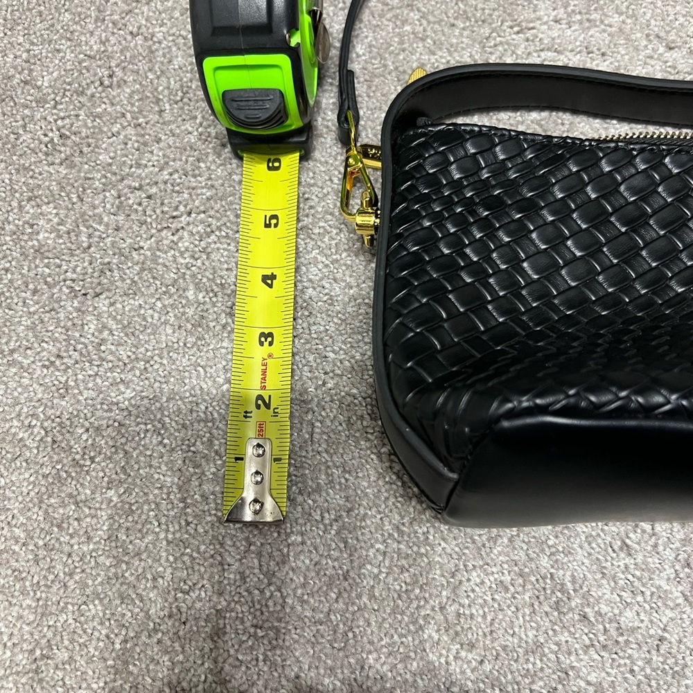 Black Woven Leather Bag - Picture 5 of 5